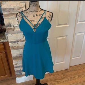 Gorgeous Teal/Turquoise Dress.Perfect Condition M.